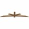Ekena Millwork Alberta Smooth Timber Gable Bracket, Western Red Cedar, 108"W x 27"H x 1 1/2"D x 5 1/2"F, 6/12 Pitch GBW108X27X0206ALB00SWR - alternate 3